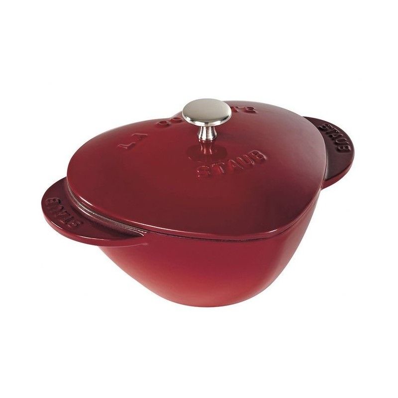 Cocotte Corazón 20 cm Rojo de Hierro Fundido