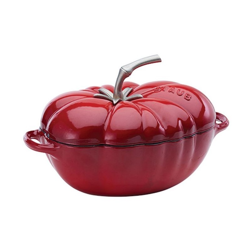 Tomate Cocotte 25 cm Rojo en Hierro Fundido