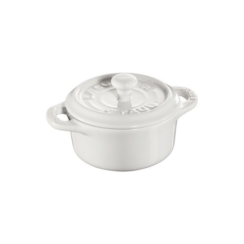 Mini Cocotte 10 cm Blanco de Cerámica