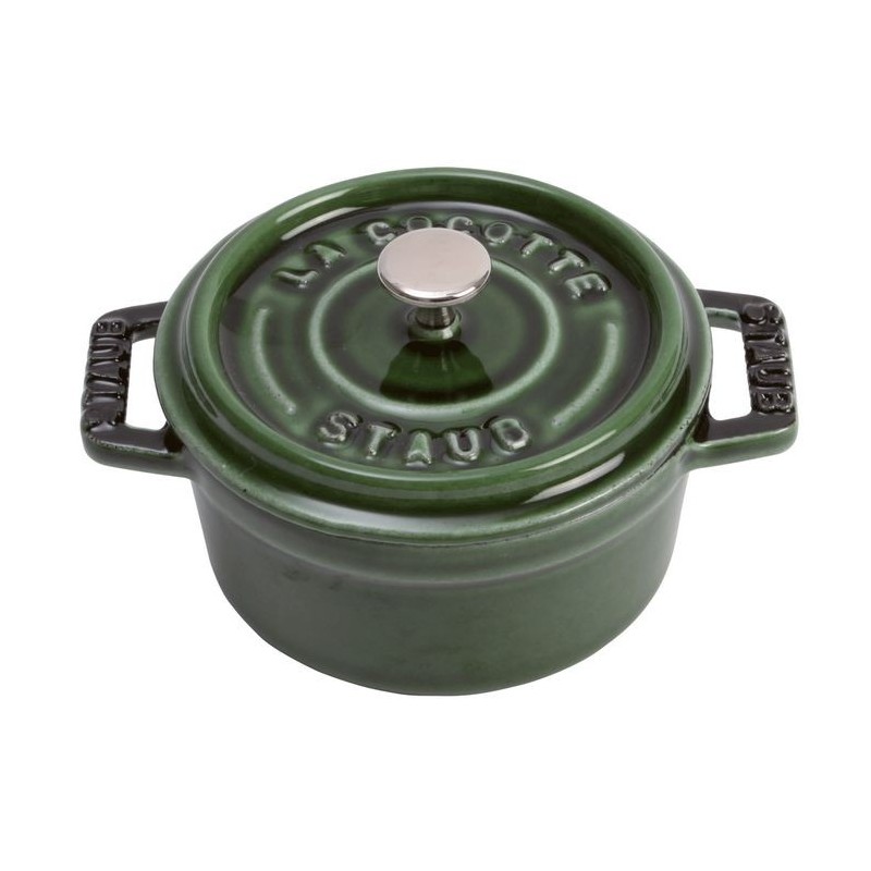 Ceramic Mini Cocotte 10 cm Basil Green