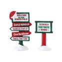 North Pole Signs Set of 2 Cod. 74325