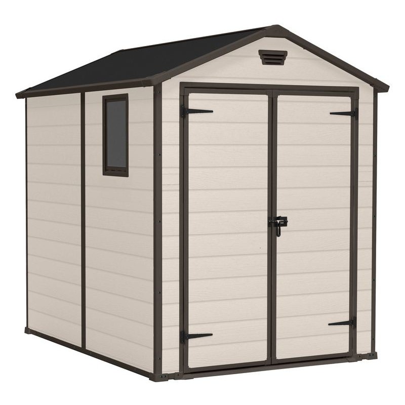 Keter Resin Garden Shed MANOR 6x8 Beige