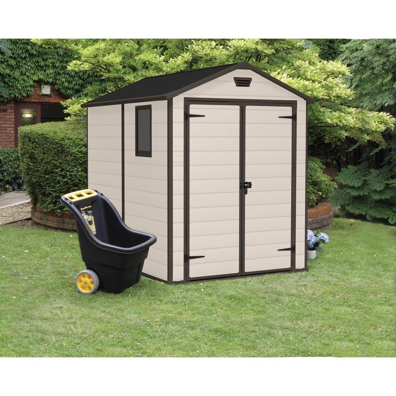 Keter Resin Garden Shed MANOR 6x8 Beige