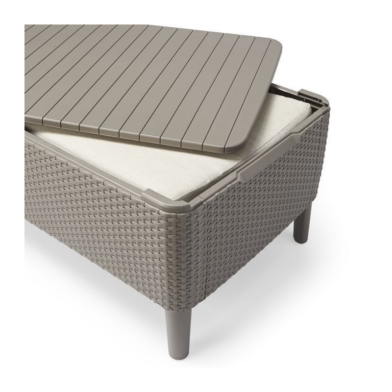 Conjunto Keter Lounge 2 plazas SALEMO Cappuccino