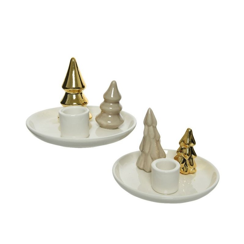 White candle holder dim 13x8.5 cm Single Piece