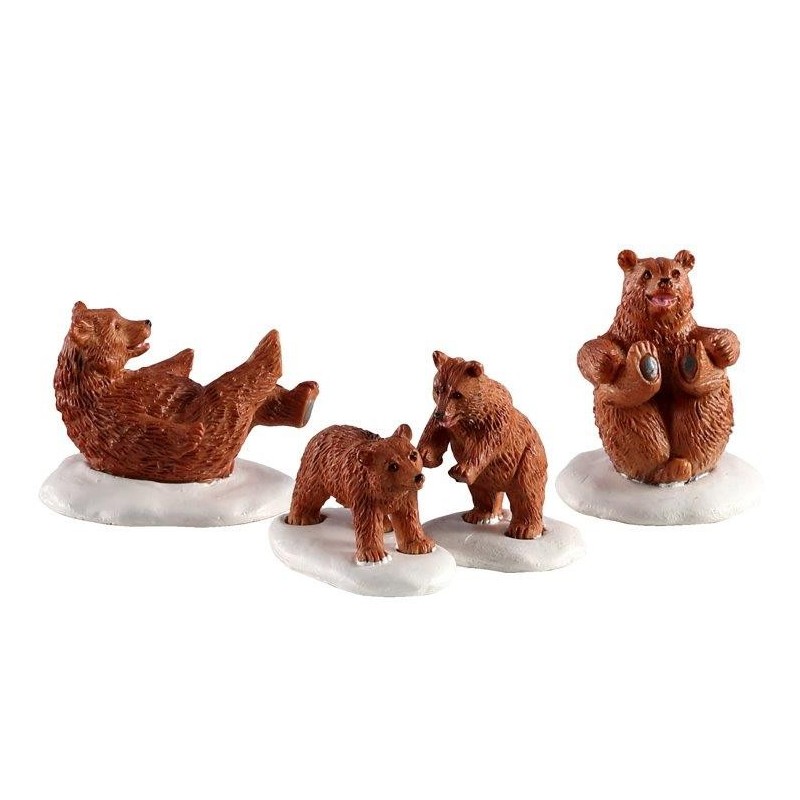 Bear Family Snow Day Set of 4 Ref. 02943