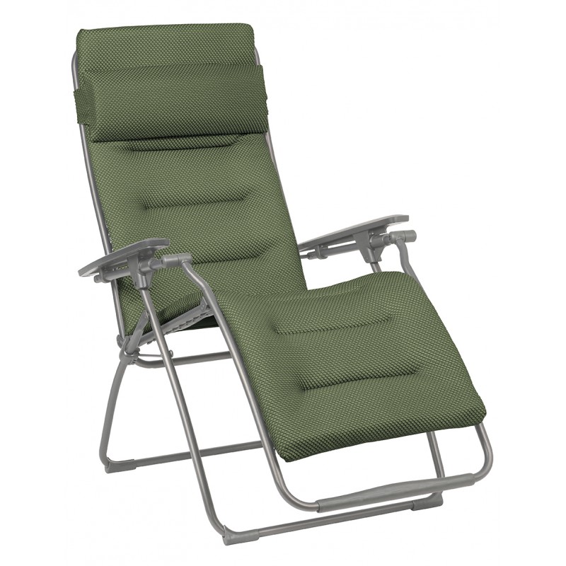 FUTURA LaFuma LFM3130 Olive/Titane Reclining Deck Chair