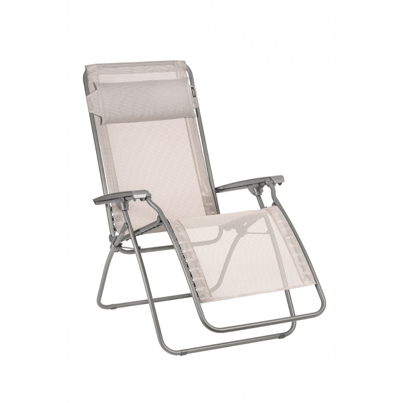 LaFuma LFM4020 Recliner Deckchair R CLIP Magnolia/Titane