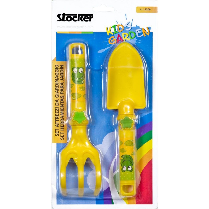 Juego de herramientas de jardinería Stocker Yellow KIDS GARDEN