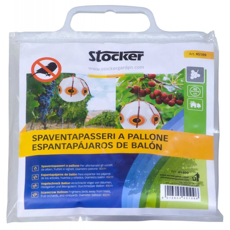 Stocker Globo blanco espantapájaros Ø40 cm