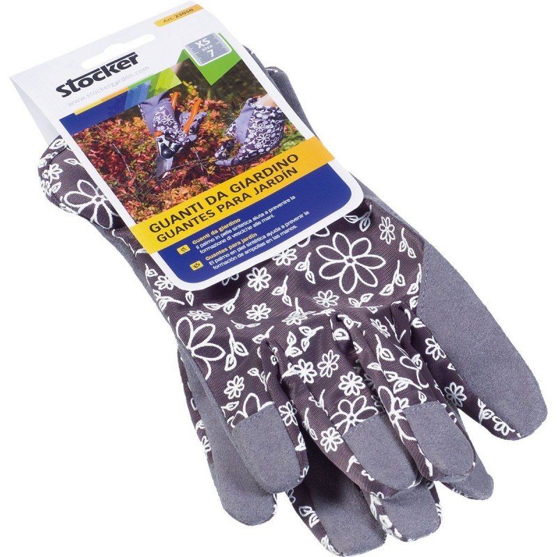 Guantes Stocker Garden talla 7/XS gris