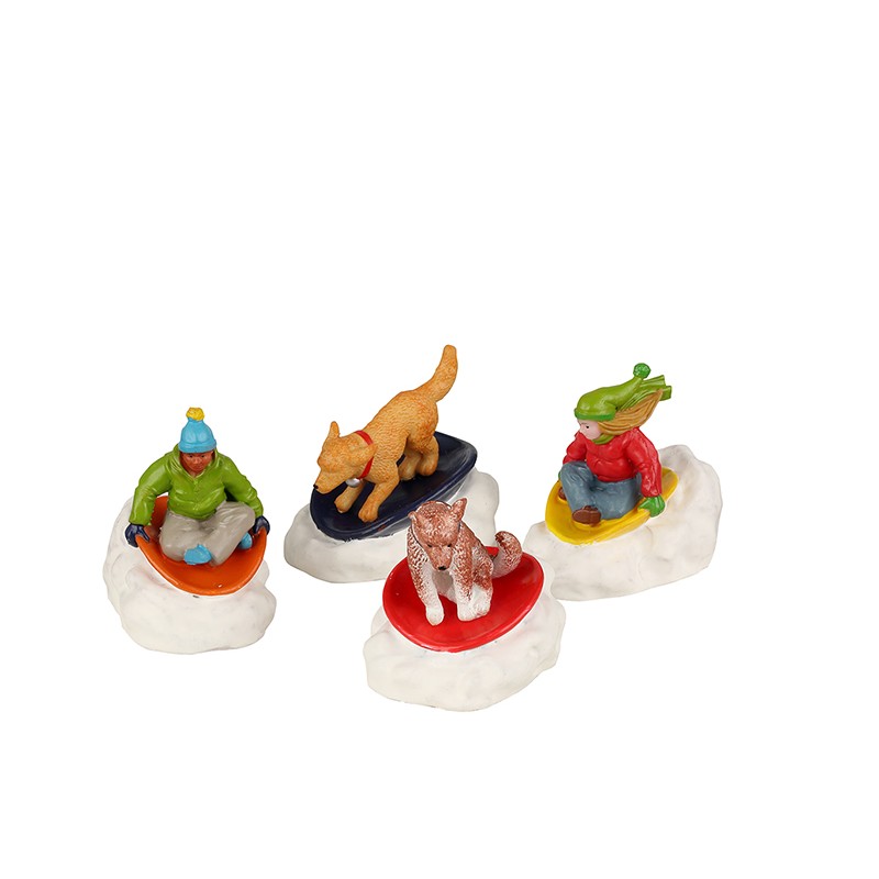 Dog Snow Saucer Fun Set Of 4 Cod. 22121