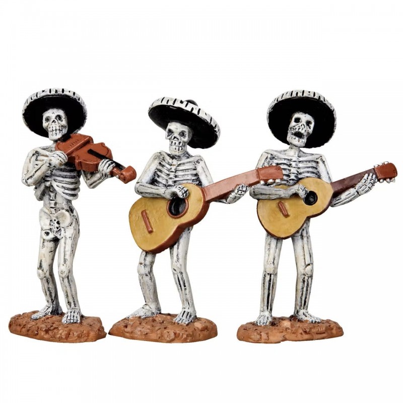 Skeleton Mariachi Band Set Of 3 Cod. 12884