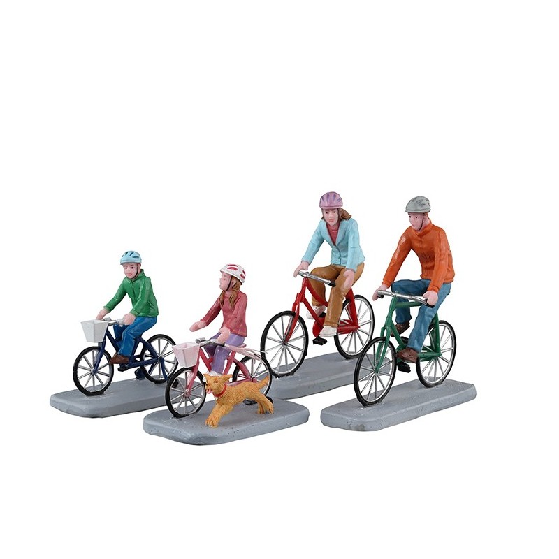 Family Bike Ride Set Of 4 Cod. 32220