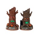 Haunted Tree Trunks Set Of 2 Cod. 34072