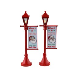 North Pole Lamppost Set Of 2 Cod. 34091