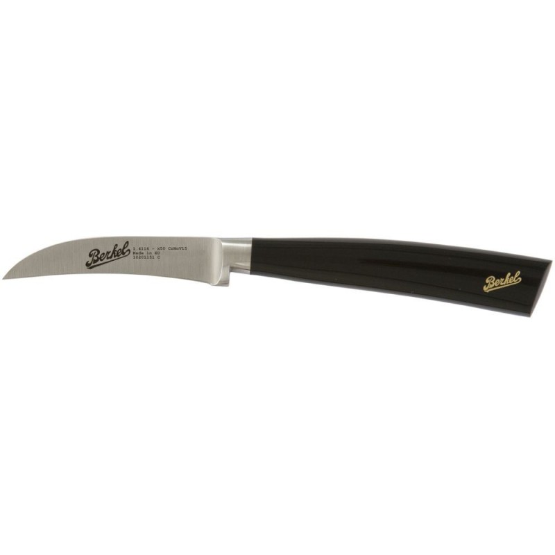 Berkel Elegance Cuchillo para verdura curvo 7 cm Negro