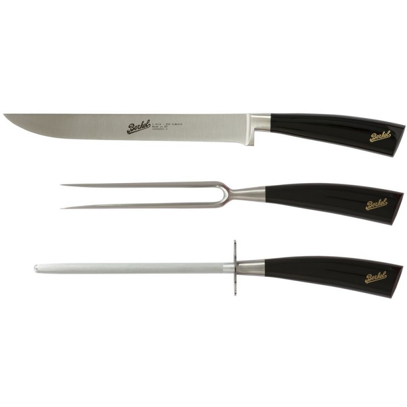 Berkel Elegance Asado Set 3 Cuchillos Negro