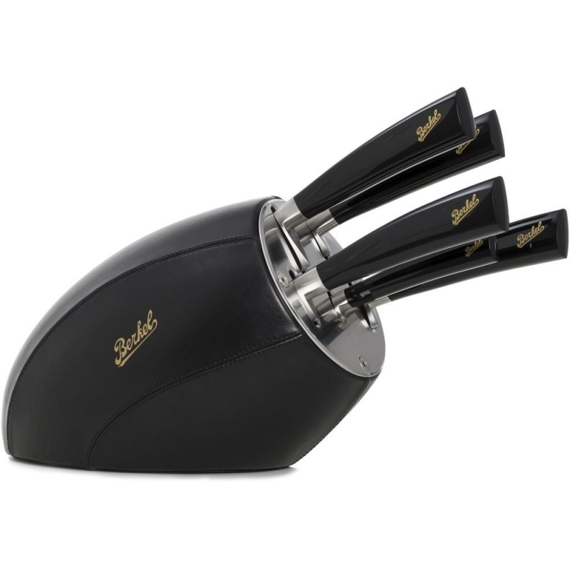 Berkel Block Sense Black + juego de 5 cuchillos Elegance Black