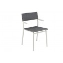 Silla Apilable con Brazos ORON LaFuma LFM5067 Obsidiana