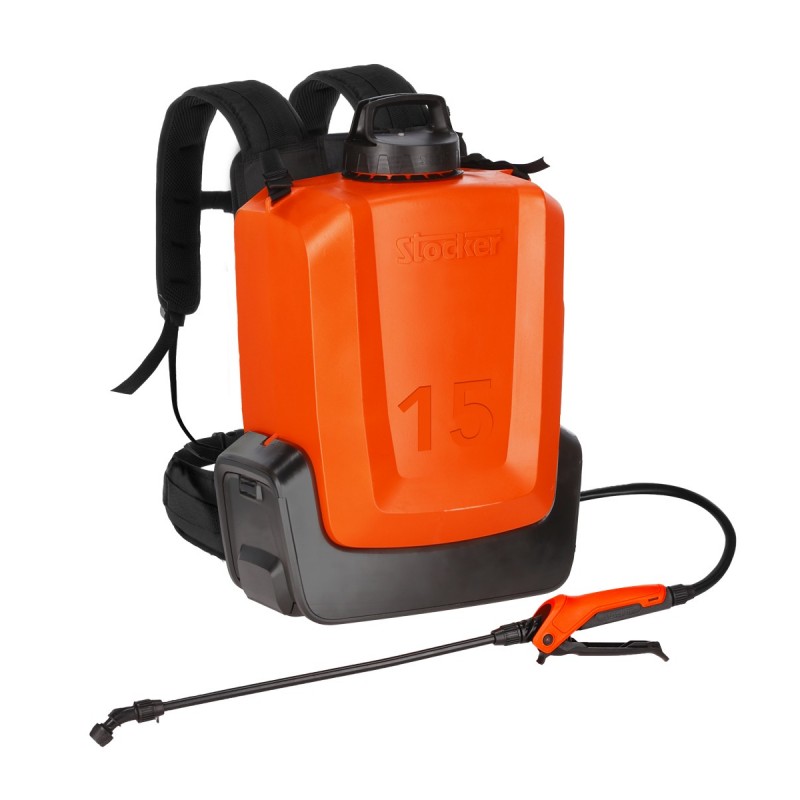 Bomba eléctrica de mochila Stocker 2,5/5 bar Ergomist 21V 15l