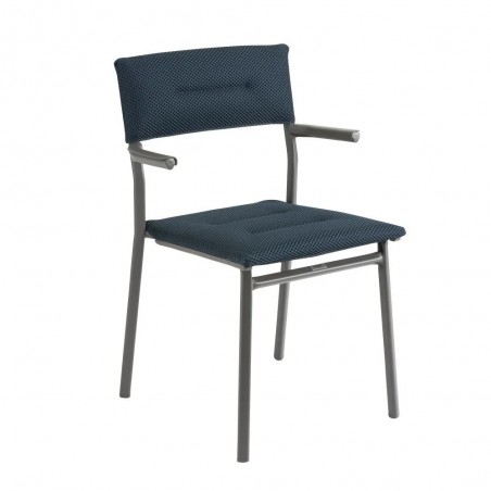 Silla Apilable con Reposabrazos ORON LaFuma LFM5273 Bleu Encre