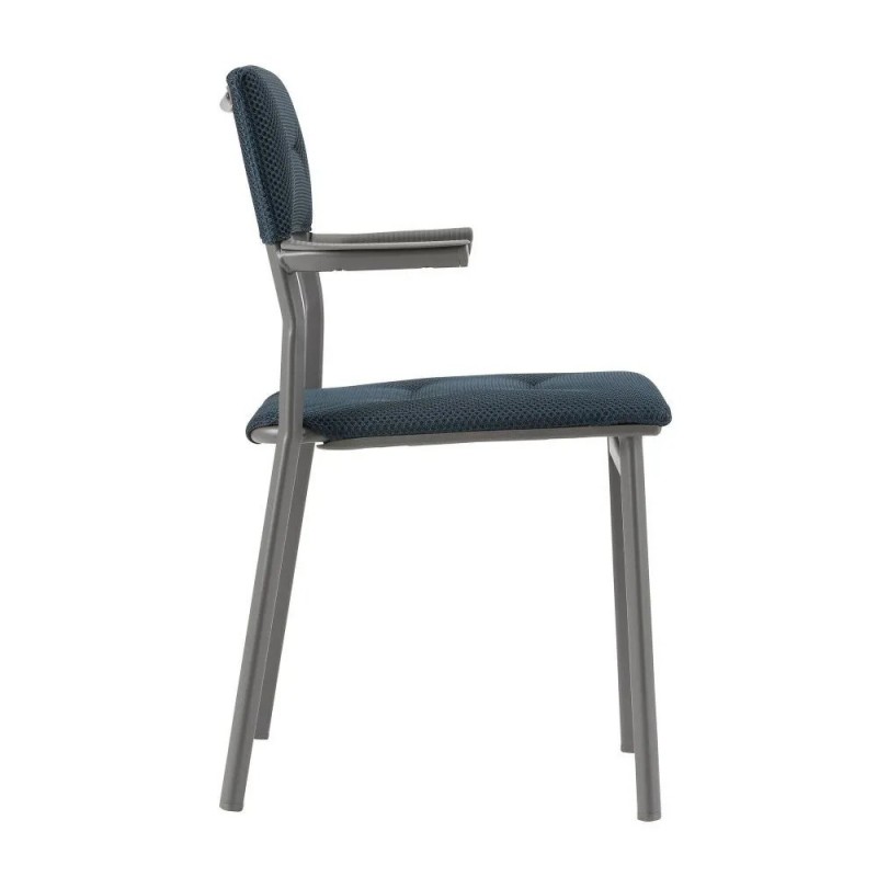 Silla Apilable con Reposabrazos ORON LaFuma LFM5273 Bleu Encre