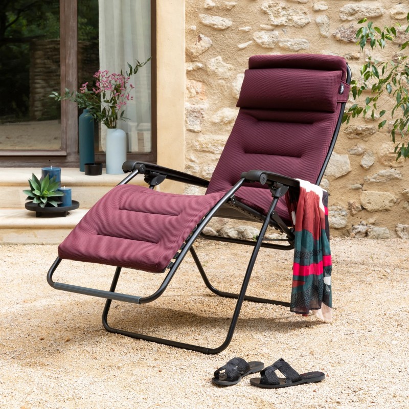 Reclining Armchair Deckchair RSX CLIP AirComfort LaFuma LFM2058 Bordeaux