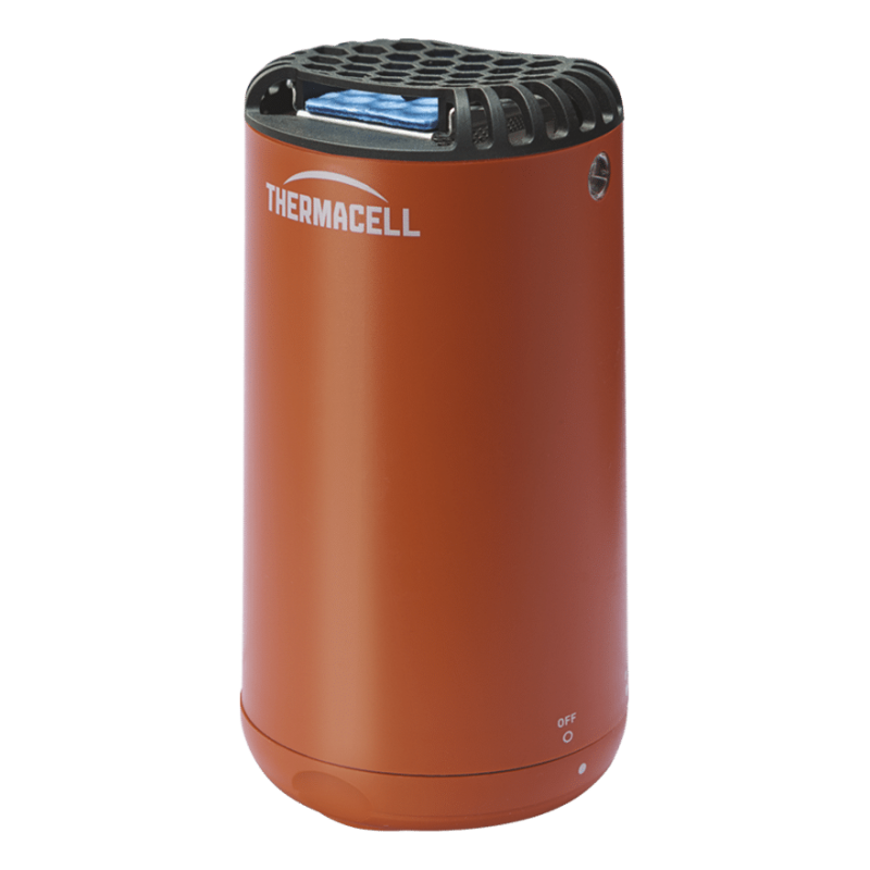 Dispositivo repelente de mosquitos Thermacell MINI HALO en color naranja cañón