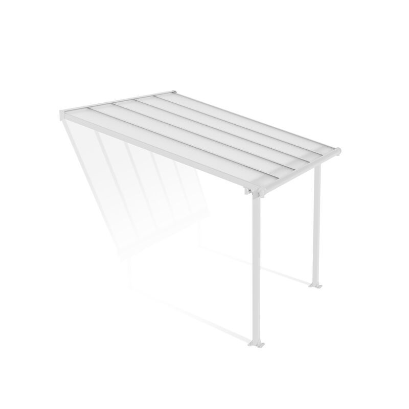 Canopia Pérgola Adosada Olympia de Aluminio 3X3 m Blanco