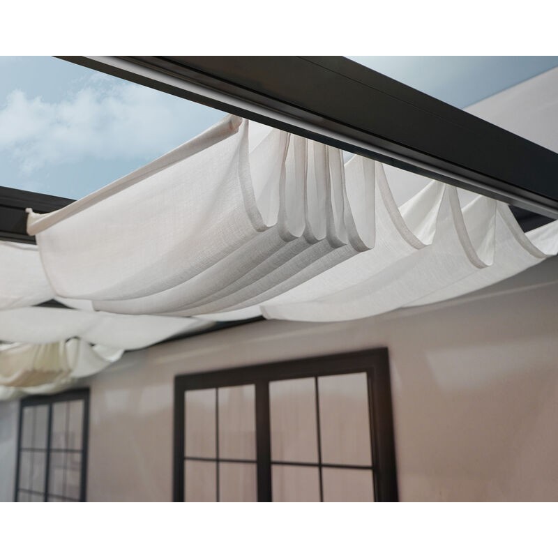 Canopia Carpa de Techo Para Pérgola Estocolmo 3,4X6,6 m Blanco