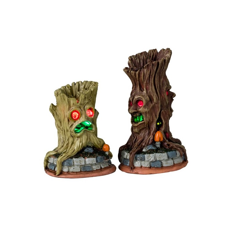 Spooky Tree Trunks Set Of 2 Ref. 44307