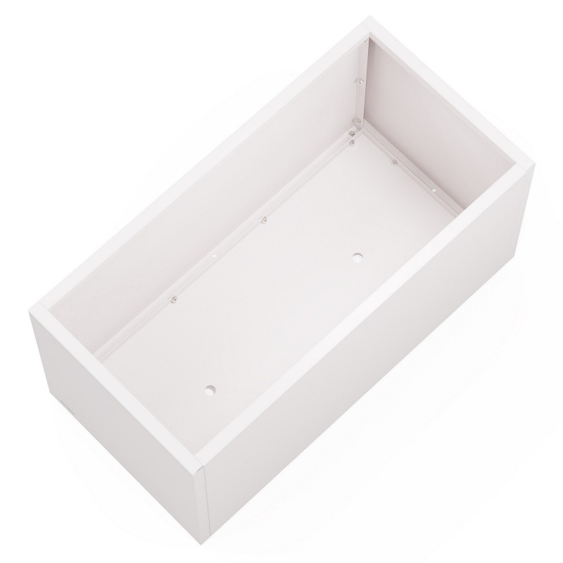 Jardinera Herstera PLANTER 50 de metal blanco 100x50x50cm