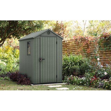 Keter Resin Garden Shed DARWIN 4x6 Green