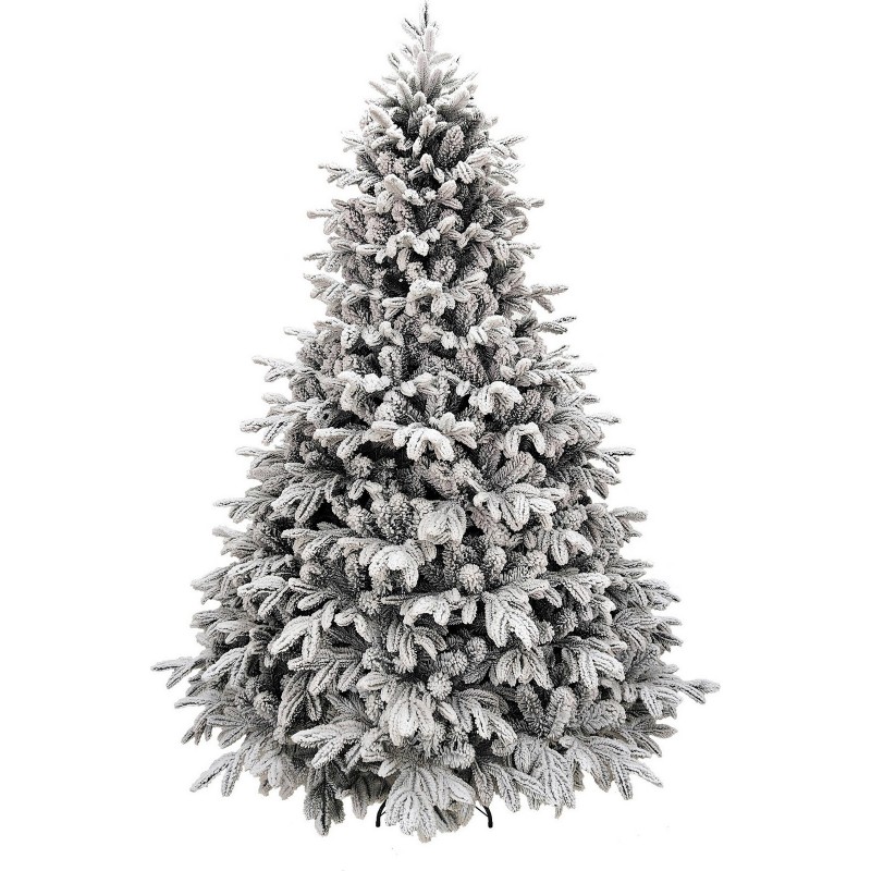 Árbol de Navidad Montgomery blanco h180Ø110cm PVC