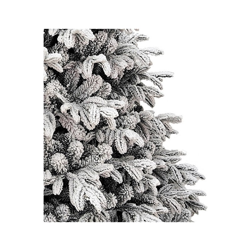 Árbol de Navidad Montgomery blanco h180Ø110cm PVC