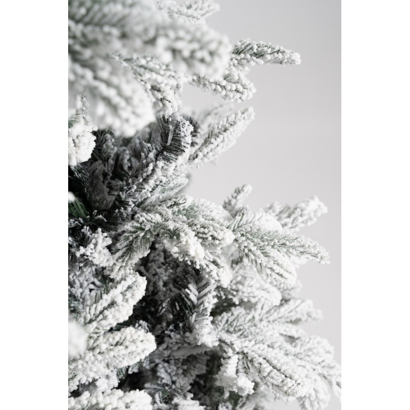 Árbol de Navidad Montgomery blanco h180Ø110cm PVC