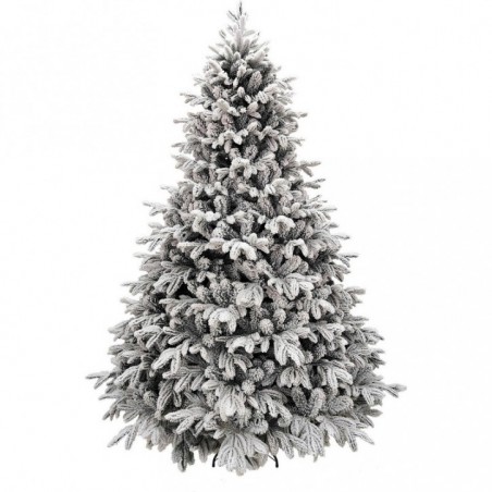 White Montgomery Christmas tree h210Ø126cm PVC