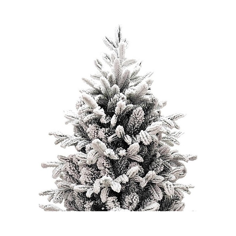 White Montgomery Christmas tree h210Ø126cm PVC