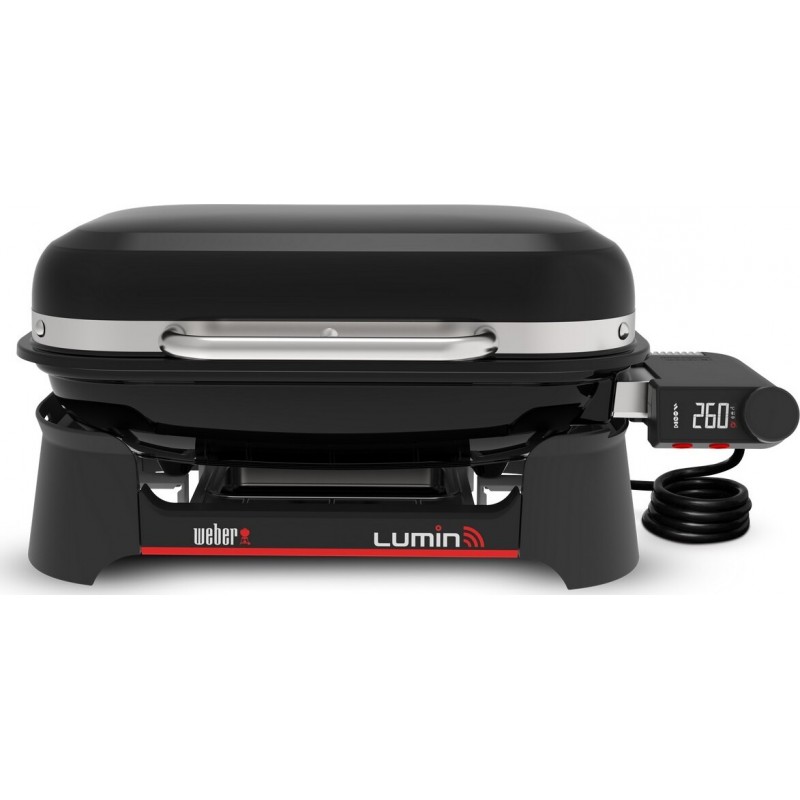 Barbacoa Eléctrica Weber Lumin Smart Negro Cód. 1500692