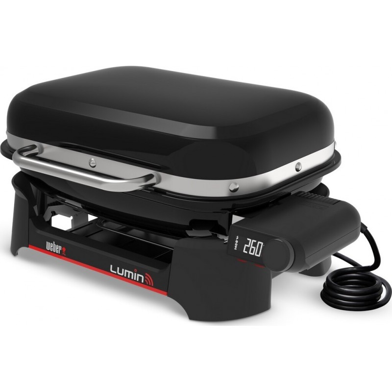 Barbacoa Eléctrica Weber Lumin Smart Negro Cód. 1500692