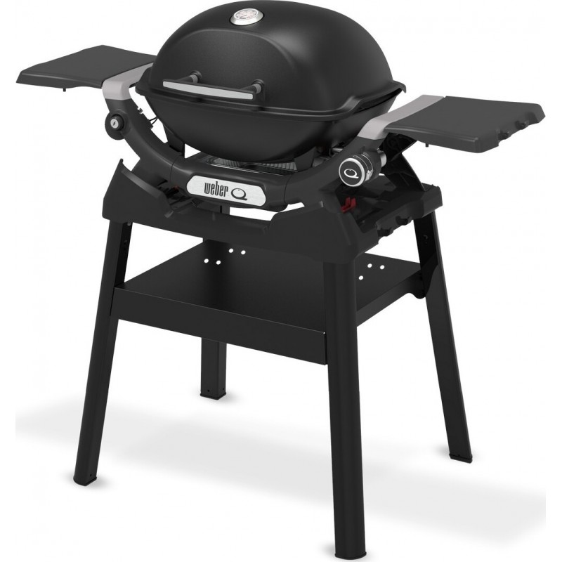 Barbacoa de Gas Weber Q 1200N con soporte negro Cód. 1501087