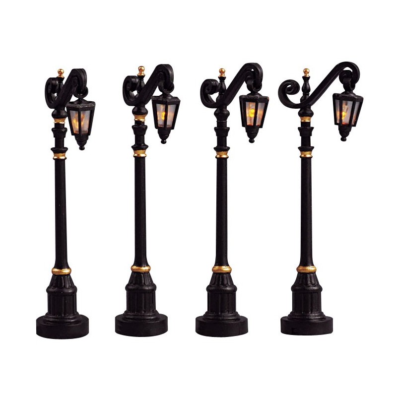 Colonial Street Lamp Set of 4 Cod. 54313