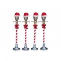 Santa Hat Street Lamp Set of 4 Cod. 64472