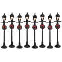 Gas Lantern Street Lamp Set of 8 Cod. 64500