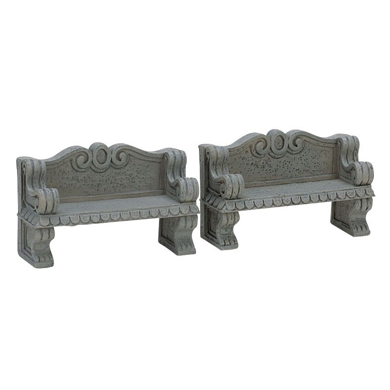 Stone Bench Set of 2 Ref. 74612