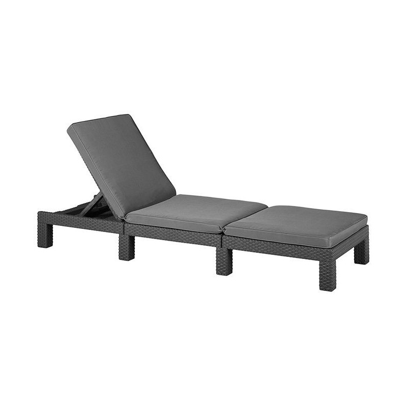 Keter Lounger With Cushion DAYTONA Graphite