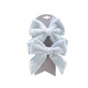 Bows with clip Light blue dim 3x20x17 cm