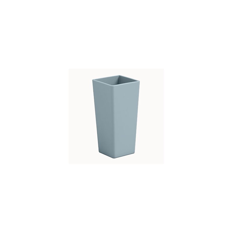 Square Clou vase with cache-pot