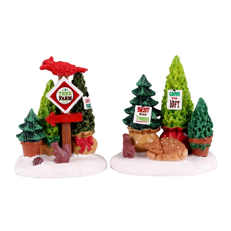 Tree Farm Display Set Of 2 Ref. 14844